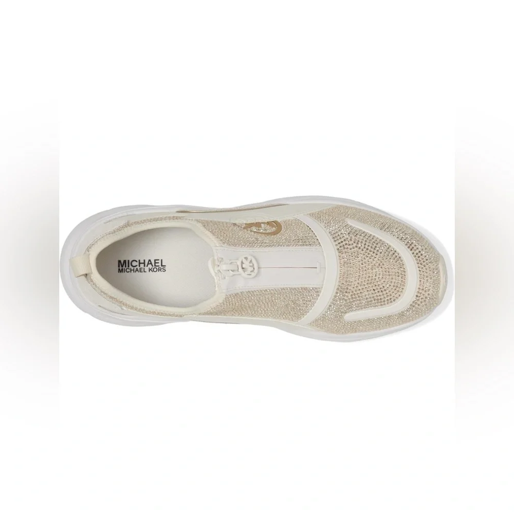 🆕 MICHAEL KORS Sami Zip Trainer Sneakers, Size 7 - Picture 3 of 10